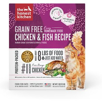 The Honest Kitchen - Cat Food Grain Free Dehydrated Chicken and Fish - Case of 6-2 LB The Honest Kitchen - Cat Food Grain Free Dehydrated Chicken and Fish - Case of 6-2 LB
