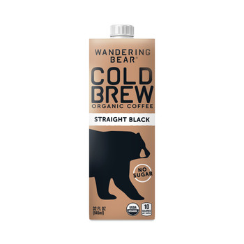 Wandering Bear Coffee - Coffee Cold Brew Black - Case of 6-32 FZ Wandering Bear Coffee - Coffee Cold Brew Black - Case of 6-32 FZ