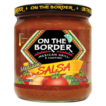 On The Border Mexican Grill & Cantina Medium Salsa - Case of 8 - 16 OZ