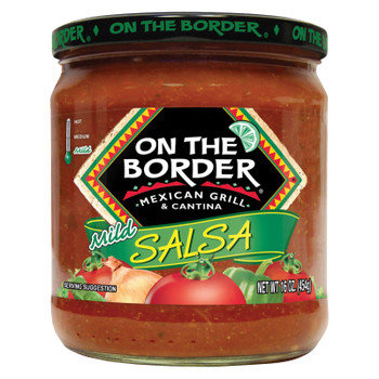 On The Border Mild Salsa - Case of 8 - 16 OZ