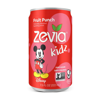 Zevia - Kidz Fruit Punch Sparkling Drink - Case of 4-6/7.5 FZ