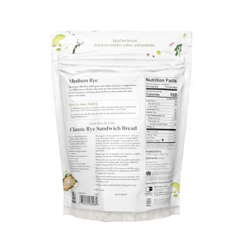 King Arthur Baking Company - Flour Organic Rye - Case of 4-48 OZ