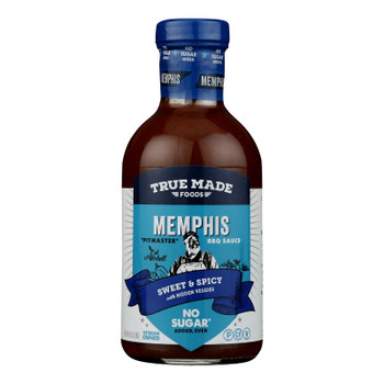 True Made Foods - Bbq Sauce Memphis No Sugar - Case of 6-18 OZ