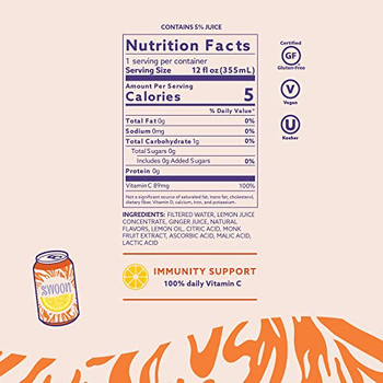 Swoon - Lemonade Ginger Zero Sugar - Case of 12-12 FZ