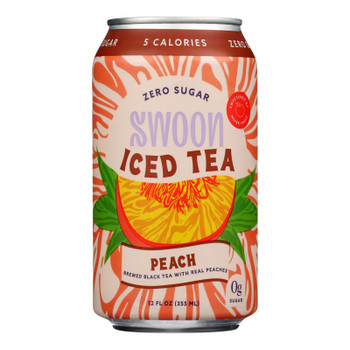 Swoon - Iced Tea Peach Zero Sugar - Case of 12-12 FZ Swoon - Iced Tea Peach Zero Sugar - Case of 12-12 FZ