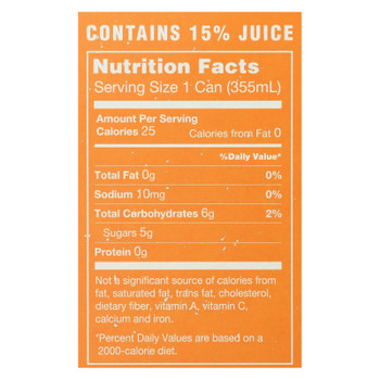 Wave Soda - Soda Tangerine 6 Pack - Case of 2-6/12 FZ Wave Soda - Soda Tangerine 6 Pack - Case of 2-6/12 FZ