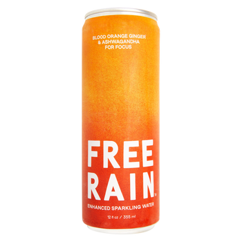 Free Rain - Sparkling Water Focus Blood Orange Ginger - Case of 12-12 FZ