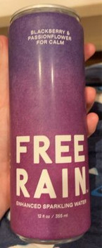 Free Rain - Sparkling Water Calm Blackberry Passionflower - Case of 12-12 FZ Free Rain - Sparkling Water Calm Blackberry Passionflower - Case of 12-12 FZ
