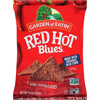 Garden Of Eatin' - Chips Blue Corn Red Hot - Case of 12-10 OZ