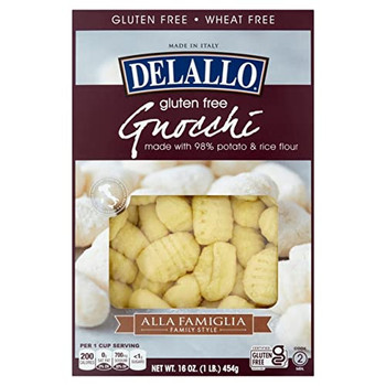 Delallo Gluten Free Gnocchi - Case of 6 - 16 OZ Delallo Gluten Free Gnocchi - Case of 6 - 16 OZ