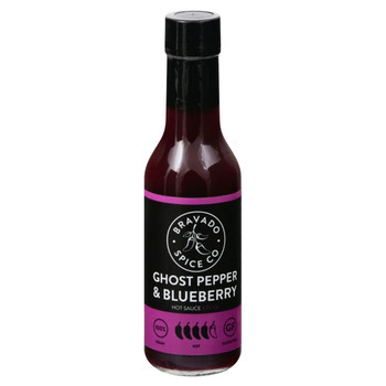 Bravado Spice Co Ghost Pepper & Blueberry Hot Sauce - Case of 12 - 5 FZ