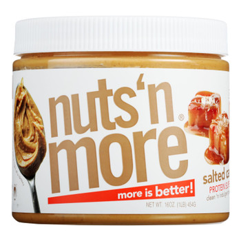 Nuts 'n More - Peanut Butter Spread Salted Caramel - CS of 6-16 OZ Nuts 'n More - Peanut Butter Spread Salted Caramel - CS of 6-16 OZ