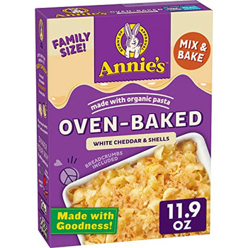 Annie's Homegrown - Baked Shells White Cheddar - Case of 8-11.9 OZ Annie's Homegrown - Baked Shells White Cheddar - Case of 8-11.9 OZ