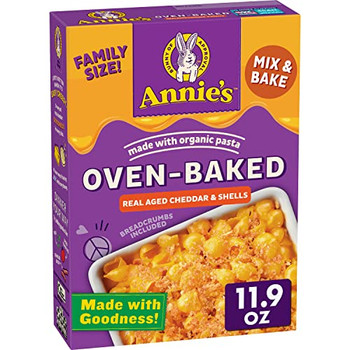 Annie's Homegrown - Baked Shells Aged Cheddar - Case of 8-11.9 OZ