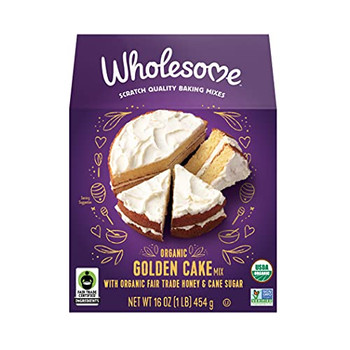 Wholesome - Baking Mix Cake Golden - Case of 6-16 OZ