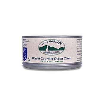 Bar Harbor - Clams Whole Gourmet Ocean - Case of 12-6.5 OZ Bar Harbor - Clams Whole Gourmet Ocean - Case of 12-6.5 OZ
