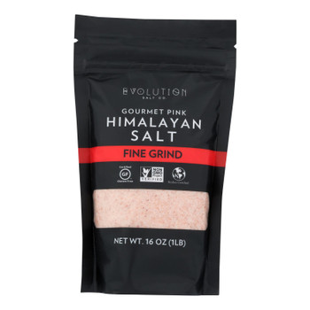 Evolution Salt - Himalayan Pink Salt Fine - Case of 6 - 16 OZ