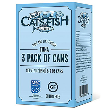 The Cat's Fish - Cat Food Tuna Pole & Line - Case of 8 - 3/3 OZ