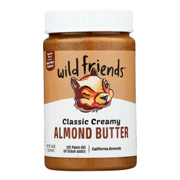 Wild Friends Classic Creamy Almond Nut Butter  - Case of 6 - 16 OZ Wild Friends Classic Creamy Almond Nut Butter  - Case of 6 - 16 OZ