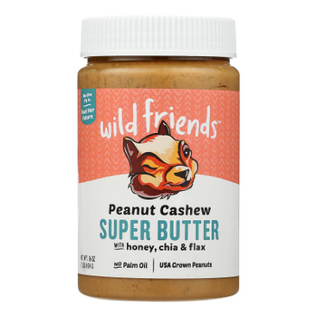 Wild Friends Peanut Cashew Super Butter - Case of 6 - 16 OZ