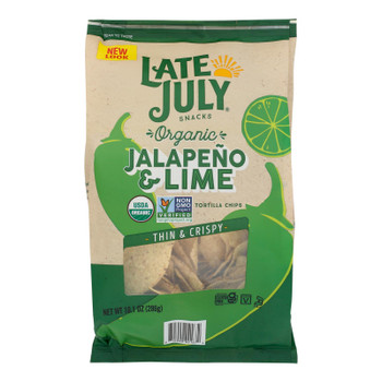 Late July Snacks - Tortilla Chips Jalapeno Lime - Case of 9-10.1 OZ Late July Snacks - Tortilla Chips Jalapeno Lime - Case of 9-10.1 OZ