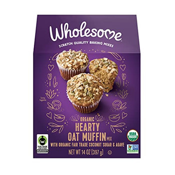 Wholesome - Baking Mix Muffin Hearty Oat - Case of 6-14 OZ Wholesome - Baking Mix Muffin Hearty Oat - Case of 6-14 OZ