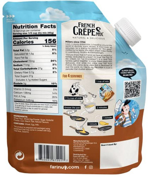 Farinup - Mix Crepes French - Case of 6-16 OZ Farinup - Mix Crepes French - Case of 6-16 OZ