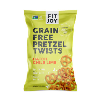 Fitjoy - Pretzel Twist Grain Free Hatch Lime - Case of 12-4.5 OZ