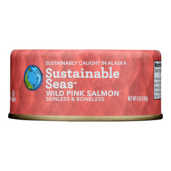 Sustainable Seas - Salmon Wild Pink Skinless & Boneless - Case of 12-5 O Sustainable Seas - Salmon Wild Pink Skinless & Boneless - Case of 12-5 O