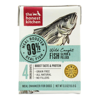 The Honest Kitchen - Dog Food Meal Boost 99% Salmon - Case of 12-5.5 OZ The Honest Kitchen - Dog Food Meal Boost 99% Salmon - Case of 12-5.5 OZ