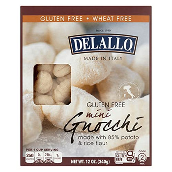 Delallo Pasta, Gluten-Free Gnocchi  - Case of 6 - 12 OZ