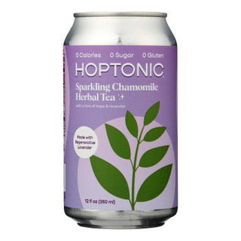 Hoptonic Tea - Sparkling Herbal Tea Chamomile - Case of 6-12 FZ