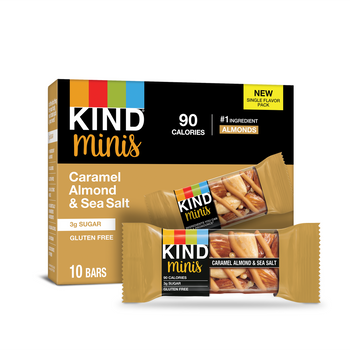 Kind - Bar Mini Caramel Almond Sea Salt - Case of 8-10/.7 OZ Kind - Bar Mini Caramel Almond Sea Salt - Case of 8-10/.7 OZ