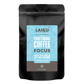 Laird Superfood - Coffee Focus Medium Roast - Case of 6-12 OZ Laird Superfood - Coffee Focus Medium Roast - Case of 6-12 OZ