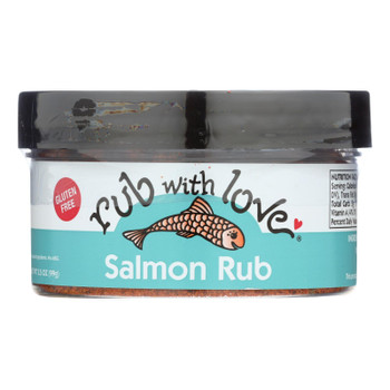 Rub With Love Salmon Spice Rub Seasoning  - Case of 12 - 3.5 OZ