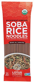 Lotus Foods - Noodles Organic Buckwheat & Brown Rice Soba - Case of 8-8 OZ