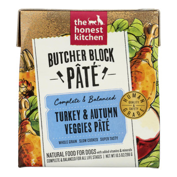 The Honest Kitchen - Dog Food Pate Turkey Veggies - Case of 6-10.5 OZ The Honest Kitchen - Dog Food Pate Turkey Veggies - Case of 6-10.5 OZ