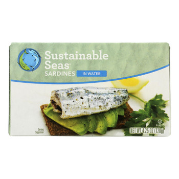 Sustainable Seas - Sardines In Water - Case of 12-4.25 OZ