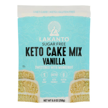 Lakanto - Cake Mix Keto Vanilla - Case of 8-8.8 OZ Lakanto - Cake Mix Keto Vanilla - Case of 8-8.8 OZ