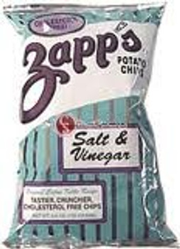 Zapps Potato Chips Chips - Salt & Vinegar - Case of 25 - 2 oz