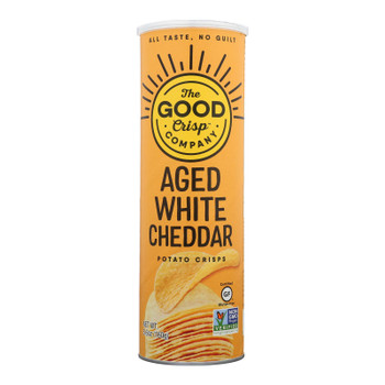 The Good Crisp Company - Potato Crisp Aged White Cheddar - Case of 8-5.6 OZ