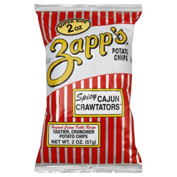 Zapps Potato Chips Chips - Cajun Crawtator - 2O - Case of 25 - 2 oz