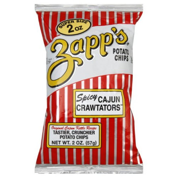 Zapps Potato Chips Chips - Cajun Crawtator - 2O - Case of 25 - 2 oz Zapps Potato Chips Chips - Cajun Crawtator - 2O - Case of 25 - 2 oz