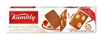 Kambly - Butterfly Biscuits Chocolate Hazel - Case of 12-3.5 OZ