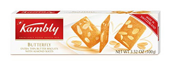 Kambly - Biscuits Butterfly Almond Butter - Case of 12-3.5 OZ