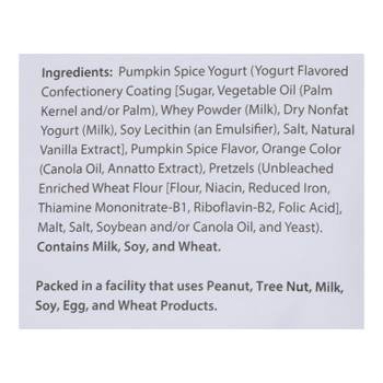 Creative Snacks - Pretzels Pumpkin Spice Yogurt - Case of 6-9 OZ