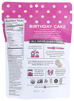Emmy's Organics - Coconut Cookie Birthday Cake - Case of 8-6 OZ