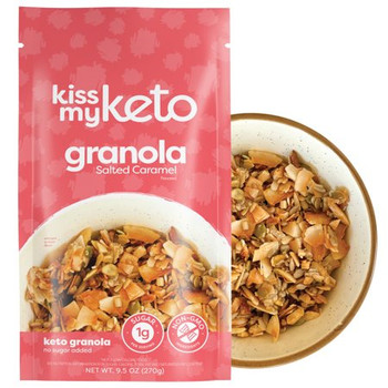 Kiss My Keto - Keto Granola Salted Caramel - Case of 6-9.5 OZ Kiss My Keto - Keto Granola Salted Caramel - Case of 6-9.5 OZ