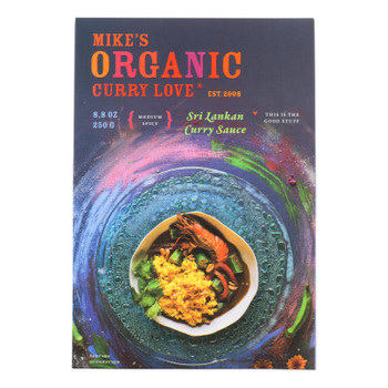 Mike's Organic Curry Love - Curry Sri Lankan Sauce - Case of 6 - 8.8 FZ