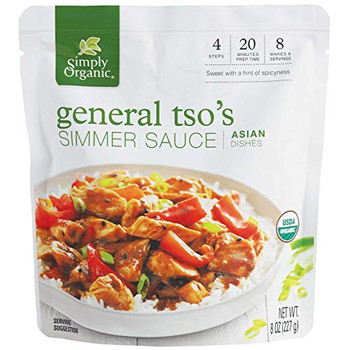 Simply Organic - Simmer Sauce General Tso - Case of 6-8 OZ